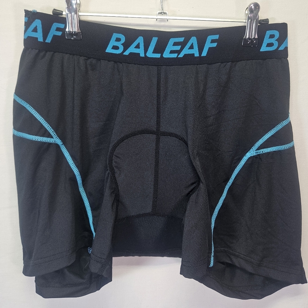 Baleaf Black and Blue Performance Bicycle Shorts